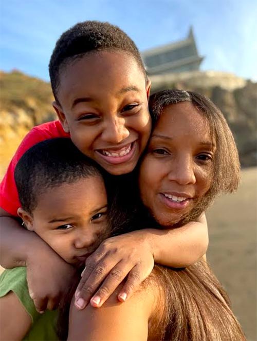 Emily and kids